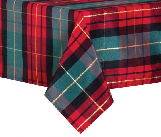 Покривка Tartan 140x180 см червено-зелен, снимка 2 - Кухненски текстил