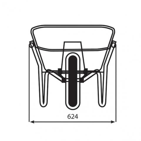 Строителна количка 100л, снимка 2 - Строителни колички