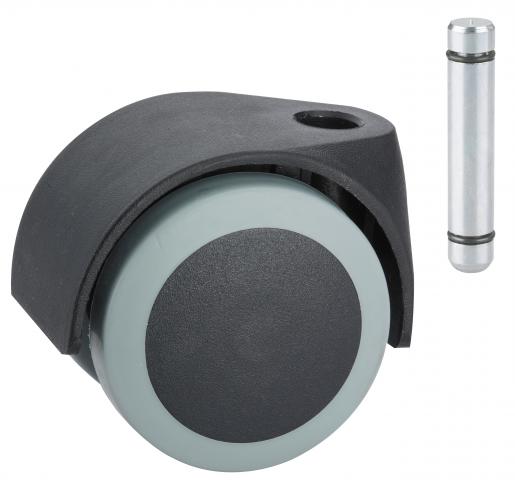 Двойно колело 50мм сиво - Мебелни колела