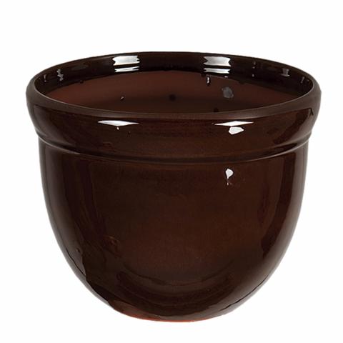 Саксия Гала ф11х10 см кафява - Керамични саксии