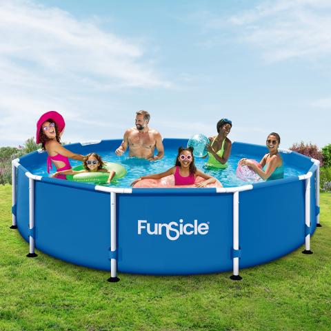 Басейн 366 х 76 см к-кт с помпа и филтър, снимка 6 - Басейни с тръбна конструкция