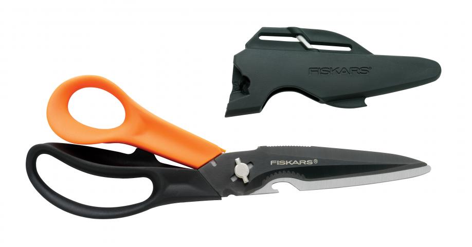 Мултифункционална ножица FISKARS Cuts+More, снимка 2 - Лозарски ножици
