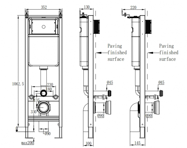 Структура за вграждане с бутон Chrome compact, снимка 2 - Структури за вграждане