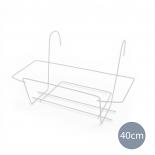 Стойка за сандъче 40 см бяла