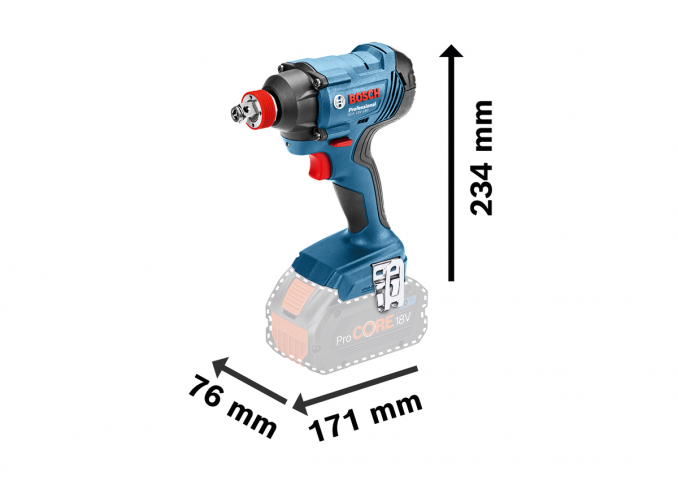 Акумулаторен гайковерт Bosch Blue GDX 180 Solo, снимка 3 - Акумулаторни гайковерти
