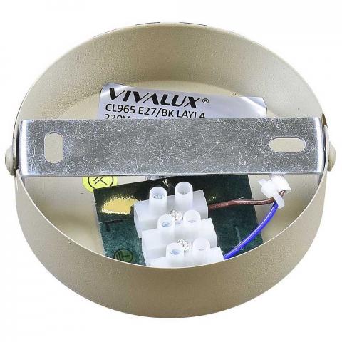 Плафон телен Layla 1xE27, 230 V бежов, снимка 5 - Плафони