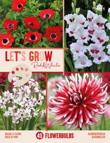 Луковици микс Let's Grow Red&White - Външни растения