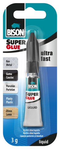 Секундно лепило Bison 3 гр течно - Секундни лепила