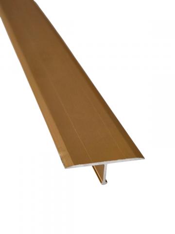 Т-образен алуминиев профил 2.5х270 см злато - Профили