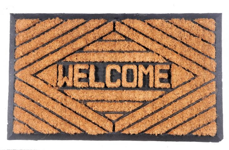 Изтривалка гума и кокос Welcome 20 мм 45x75 см - Изтривалки