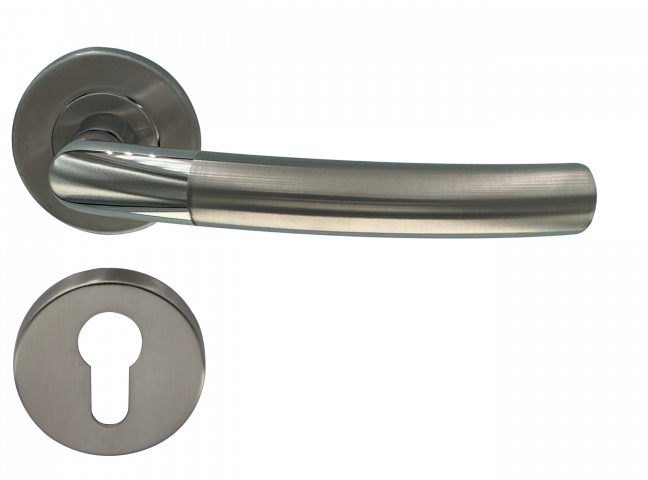 Дръжка Condi с кръгла розетка м.103 IC за секр.ключ хром сатен - Дръжки