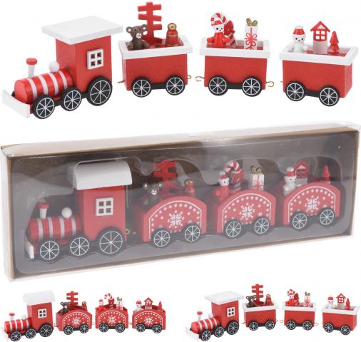 Коледно влакче 25 см 2 дизайна, снимка 2 - Коледни фигури