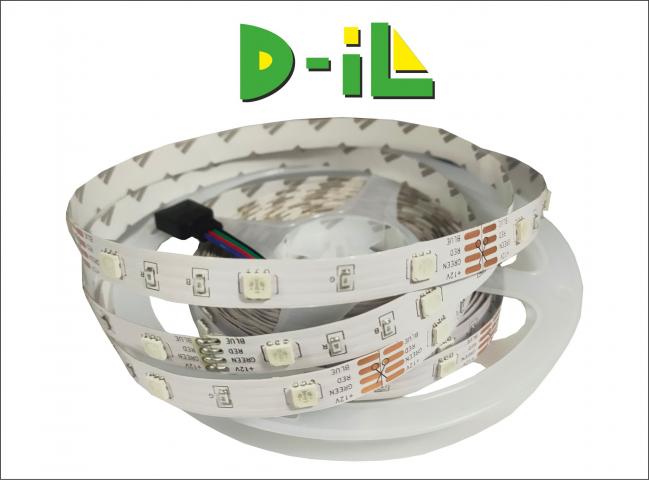 LED Лента 4,8W - SMD5050, 30/m, RGB, IP20, 12V - 5м - Led ленти и аксесоари