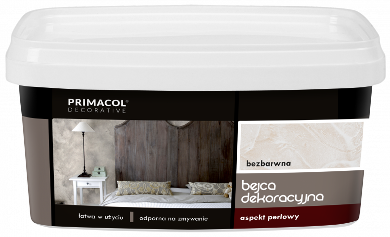Декоративна глазура Primacol 3л перла - Ефектни бои за стени