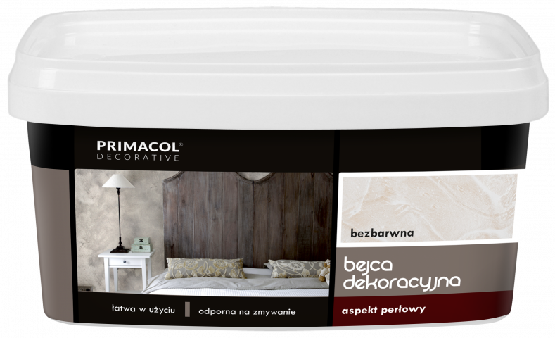 Декоративна глазура Primacol 3 л перла - Ефектни бои за стени