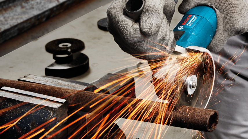Ъглошлайф Bosch Blue GWS 750 - 125 S Professional, снимка 4 - Ъглошлайфи 125мм