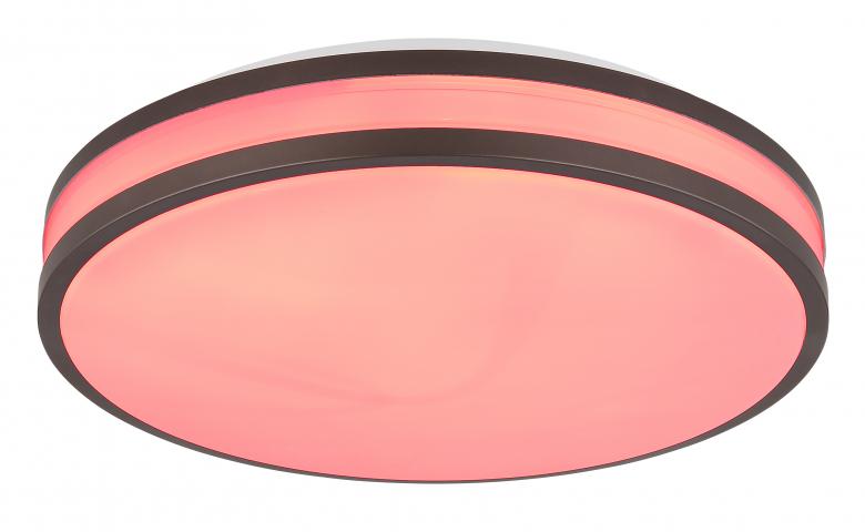 LED плафон 18W 1900lm, смяна на цветната температура 2700-6000K+RGB, снимка 9 - Плафони