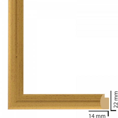 Рамка с паспарту ПВЦ 30х40 см злато - Картини и рамки