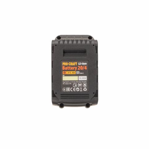 Акумулаторна батерия Procraft 20V 4Ah, снимка 3 - Батерии и зарядни устройства