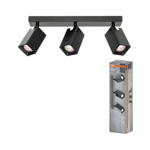 Спот тройка ANGULAR GU10 черен OSRAM, снимка 3 - Спотове