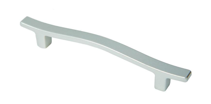 Мебелна дръжка 5185, 128 мм мат хром - Метални дръжки