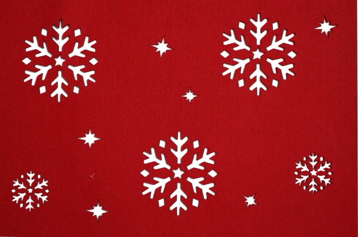 Подложка за хранене Snieg 45x30 см червен - Подложки