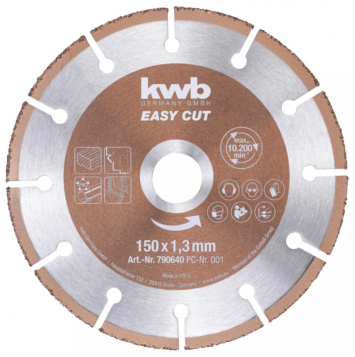 Универсален карбиден диск KWB Ф 150 мм 06066338 на топ цена — Home Max ...