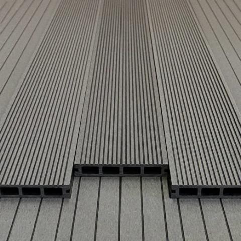 Декинг плочка WPC 134х33x592mm Антрацит, снимка 2 - Дървени плочки