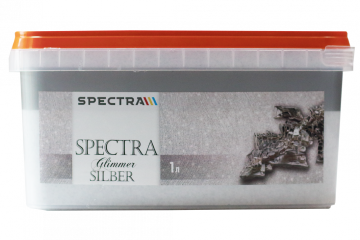 Spectra Glimmer Silber 1л - Ефектни бои за стени