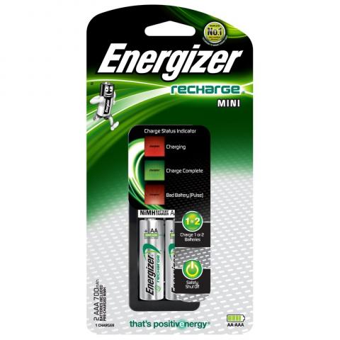 Зарядно устройство Energizer Mini 2000mAh + 2бр.AAА - Зарядни устройства