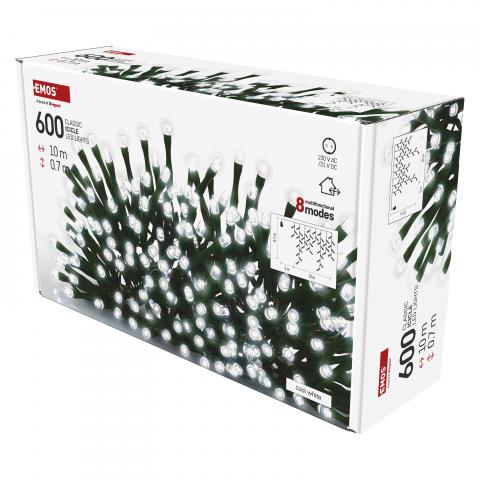 LED коледни висулки, 10м студено бяло, снимка 2 - Светеща мрежа/завеса