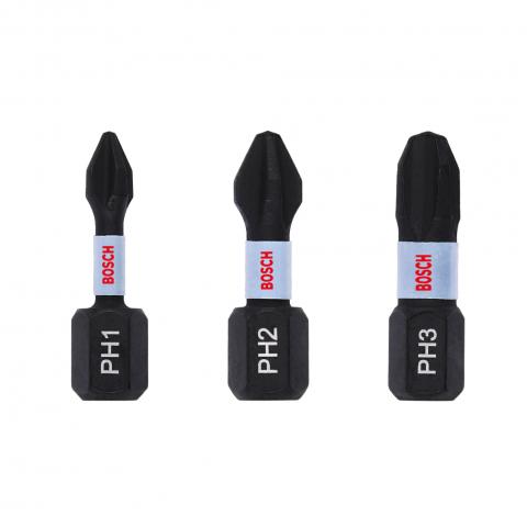 Комплект битове Impact Control PH 25 мм 3 бр Bosch, снимка 2 - Битове
