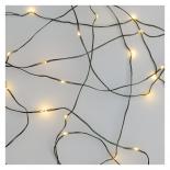 LED коледна верига зелена, 7.5м топло бяла