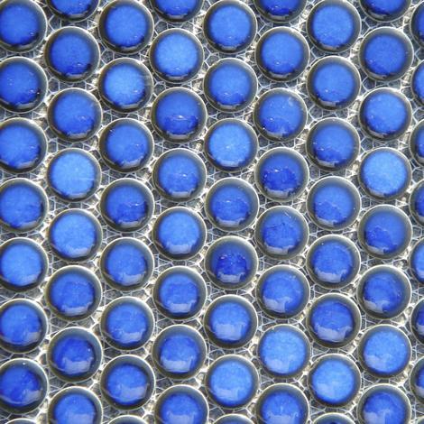 Керам. мозайка синя гланц - Керамични