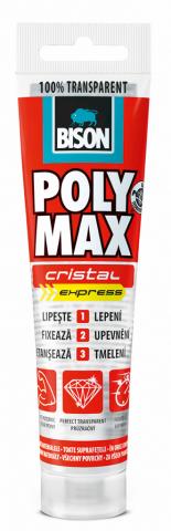Универсално лепило Bison Poly Max Cristal Express туба - Монтажни лепила