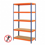 Стелаж 180х100х50 см 5х350 кг различни цветове