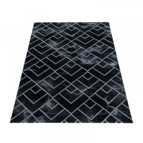Килим Naxos Black - Silver 120x170, снимка 5 - Килими