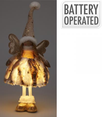 Коледен ангел 50 см LED осветление, снимка 2 - Светещи фигури