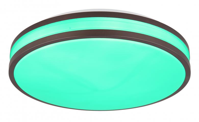 LED плафон 18W 1900lm, смяна на цветната температура 2700-6000K+RGB, снимка 10 - Плафони