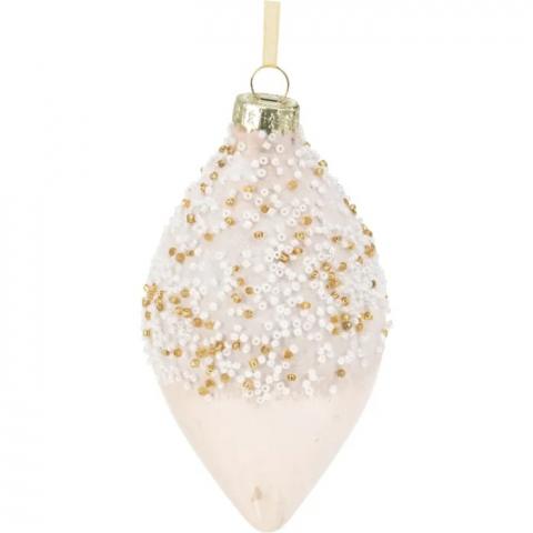 Коледна висулка с мъниста, снимка 2 - Висулки за елхата