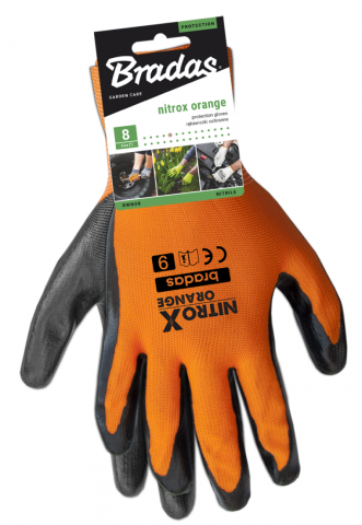 Ръкавици NITROX ORANGE нитрилни, размер 10, снимка 2 - Ръкавици от изкуствени материи
