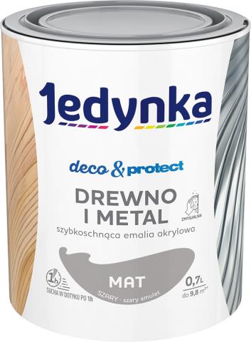Jedinka бързосъхнеща боя СИВ 0,7Л - Бои за метал