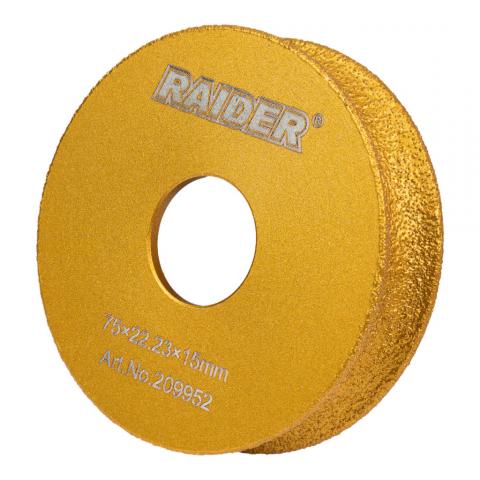 Диамантен диск Raider кръгло шлайфане 15 мм - Дискове за бормашина и ъглошлайф