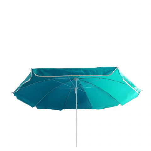 Плажен чадър, син Ф200 см, H210 см, полиестер, снимка 2 - Плажни чадъри