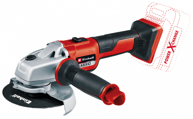 Акумулаторен ъглошлайф Einhell Axxio 18/125 Solo PXC, снимка 2 - Акумулаторни ъглошлайфи