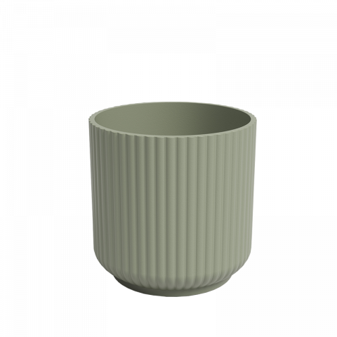 Кашпа Luna ф12 см зелена - Керамични кашпи