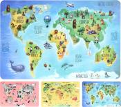 Подложка за хранене Карта на света