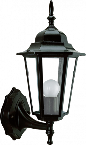 Външна лампа Spectra долен носач черна - Градински лампи