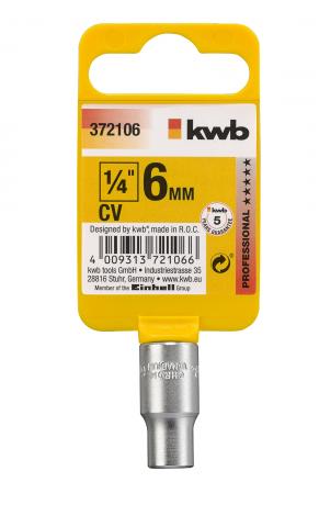 Вложка KWB 1/4'' 6 мм - Ръчни инструменти