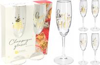 Коледни чаши за шампанско 2 броя 190 мл